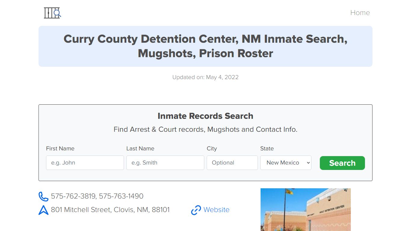 Curry County Detention Center, NM Inmate Search, Mugshots ...