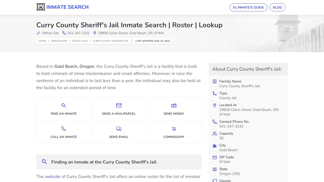 Curry County Sheriff's Jail Inmate Search | Roster | Lookup